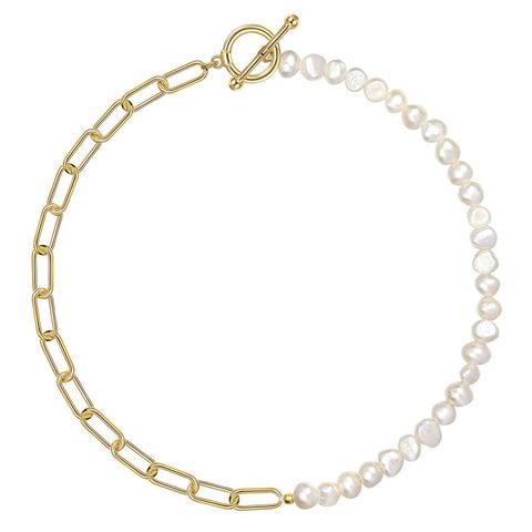 Großhandel Schmuck Mode Perle Perle Kupfer Halskette
