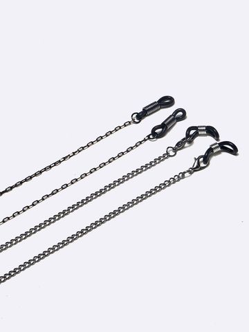 Simple Two-piece Black Hollow Chain Glasses Chain Wholesale Nihaojewelry