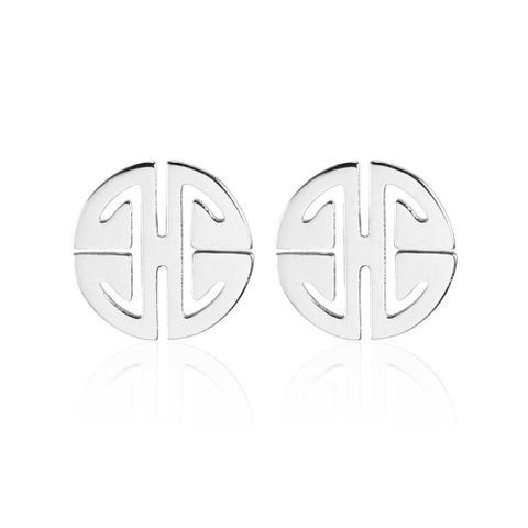 Geometric Plating 304 Stainless Steel No Inlaid 18K Gold Plated Earrings Ear Studs