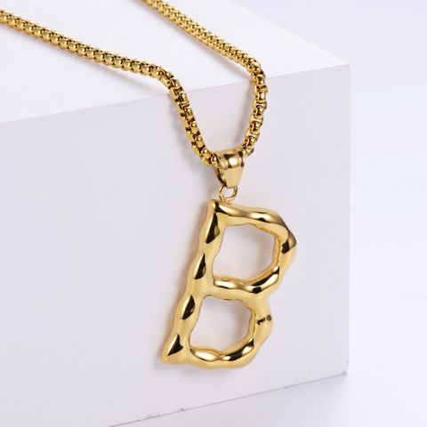 Stainless Steel 18K Gold Plated Fashion Polishing Letter