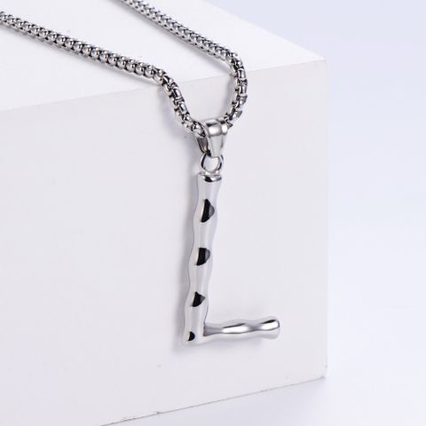 1 Piece Stainless Steel Letter Polished Pendant