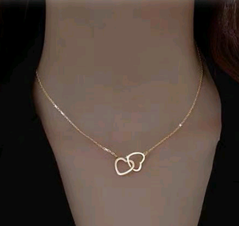 Wholesale Korean Fashion Heart Titanium Steel Necklace Nihaojewelry