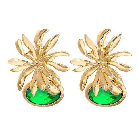 Wholesale Jewelry Flower Color Diamond Pendant Earrings Nihaojewelry