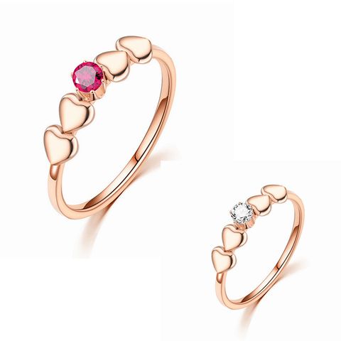 Wholesale Jewelry Heart-shaped Stainless Steel Fine Ring Nihaojewelry