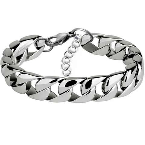 Fashion Geometric Titanium Steel No Inlaid Men's Bracelets