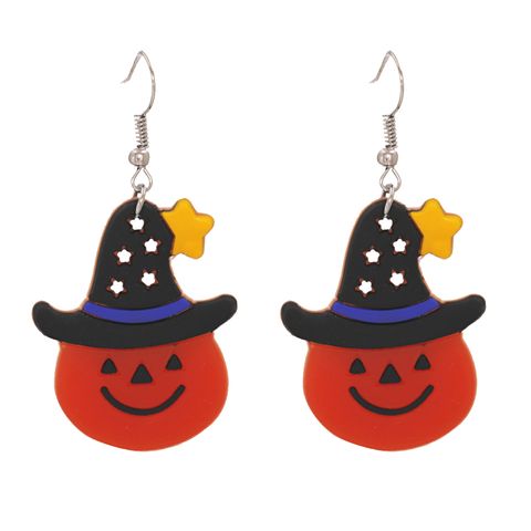 Halloween Pumpkin Ghost Acrylic Resin Earrings Wholesale Nihaojewelry