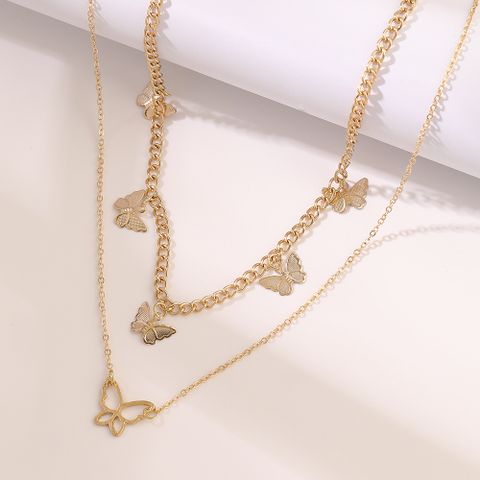 New Fashion Multi-layer Butterfly Star Necklace Wholesale Nihaojewelry