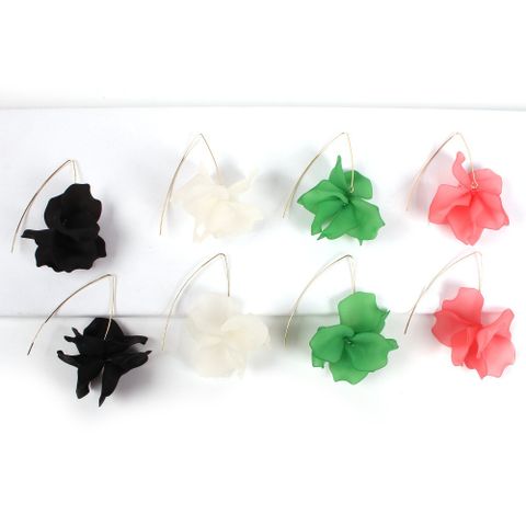 Fashion Flower Resin Earrings Wholesale Nihaojewelry