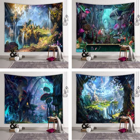 Vintage Scenery Painting Room Decoration Background Tapestry Wholesale Nihaojewelry