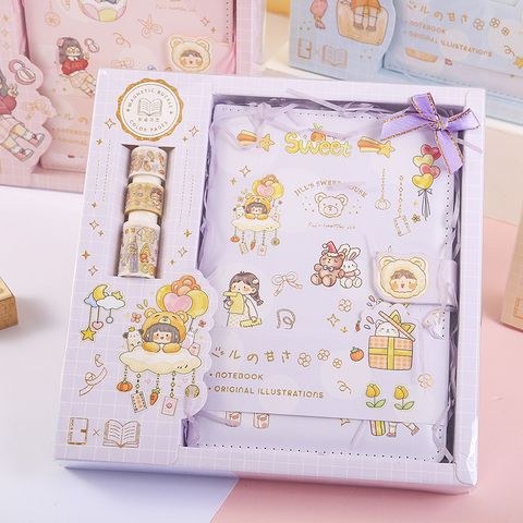 Creative Cute Cartoon Girl Printing Stationery Notebook Wholesale Nihaojewelry