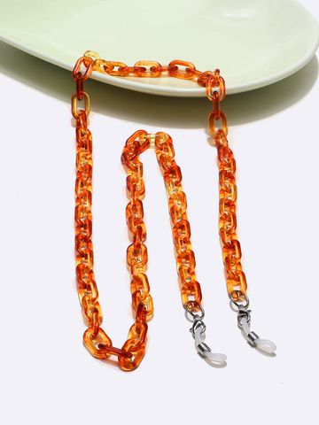 Fashion Simple Acrylic Amber U Glasses Rope Mask Chain Wholesale Nihaojewelryc