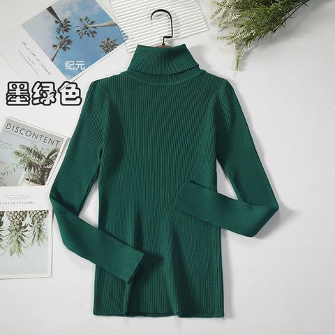 Autumn And Winter Bottoming Shirt New Style Long-sleeved Warm Solid Color Sweater