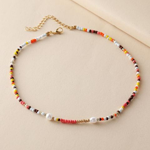 Simple Style Geometric Beaded Women's Necklace
