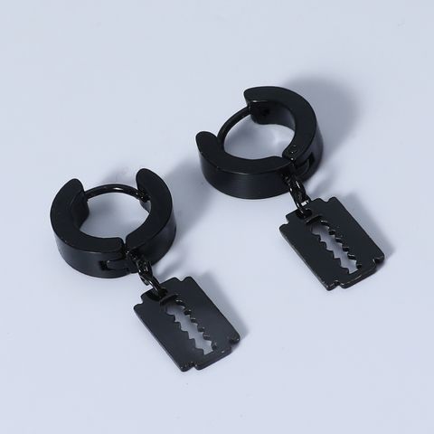 Titanium Steel Fashion Razor Blade Pendant Bracelet Necklace Earrings Wholesale Jewelry Nihaojewelry