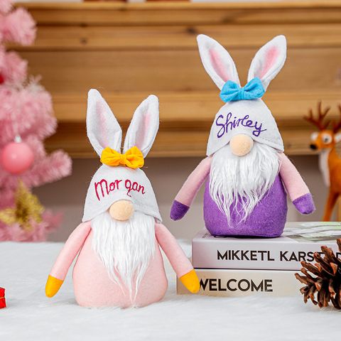 Hong Kong Love Cute Easter Letter Rabbit Creative Bee Modeling Festival Figurine Doll Decoration