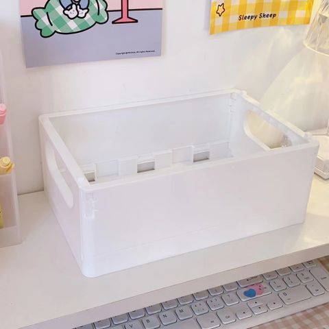 Simple Dormitory Desktop Storage Box Book Snack Toy Storage Basket