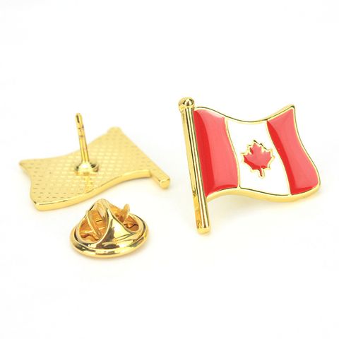 Creative American China Flag Drop Oil Five-star Red Flag Alloy Brooch