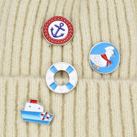 Drip Oil Badge Sailor Sailor Blue Collar Pin Brooch