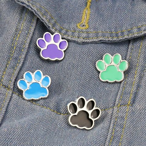 Cute Cat Paw Brooch Small Footprint Badge Drip Oil Collar Pin