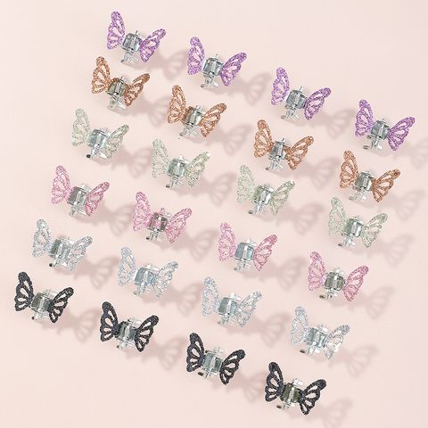 Cute Glitter Butterfly Shape Children's Hair Clips