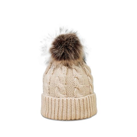 Autumn And Winter New Twist Knit Hat Wool Ball Fashion Trend Warmth Pure Color Woolen Hat