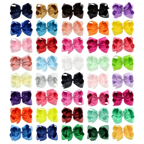 Europe And America Children's Bow Hairpin Headdress Candy Color Flower Headband