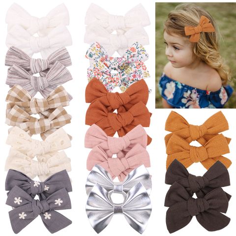 New Children's Hair Accessories Simple Bow Hairpin