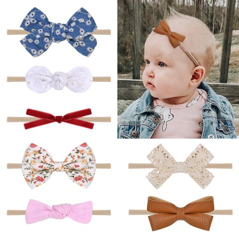 Fashion Children's Hair Accessories Baby Headband Flower Fabric Nylon Headband