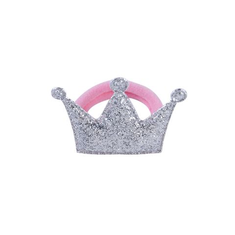 Fashion Glossy Frosted Crown Girls Hair Rope Children's Head Accessories