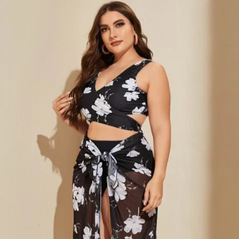 Ditsy Floral Plus Size Swimwear