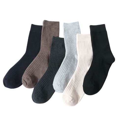 Men's Casual Solid Color Nylon Cotton Cotton Blend Jacquard Ankle Socks 1 Set