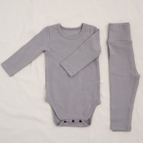 Cute Solid Color Knitted Cotton Baby Rompers