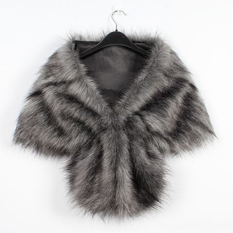 Women's Fashion Solid Color Faux Fur Coat