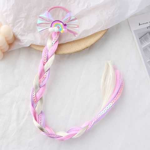 Kid's Cute Colorful Bow Knot Chemical Fiber Hair Tie