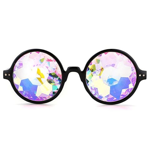 Fashion Color Block Resin Round Frame Full Frame Women's Sunglasses
