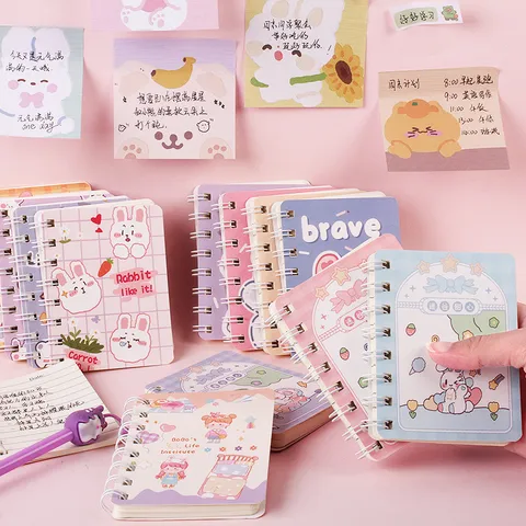 Cute Creative Cartoon Flip Student Coil Notebook 1 Piece