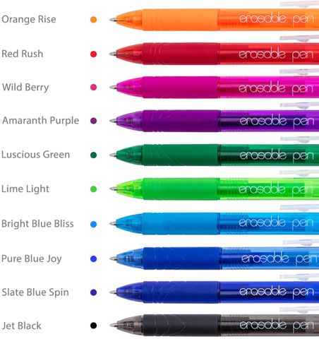 Fashion Multicolor Erasable Press Gel Pen Stationery 1 Piece