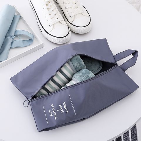 Fashion Solid Color 290t Double-sided Twill Storage Bag
