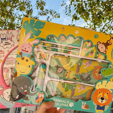 Cute Cartoon Portable Stationery Set Student School Supplies Wholesale