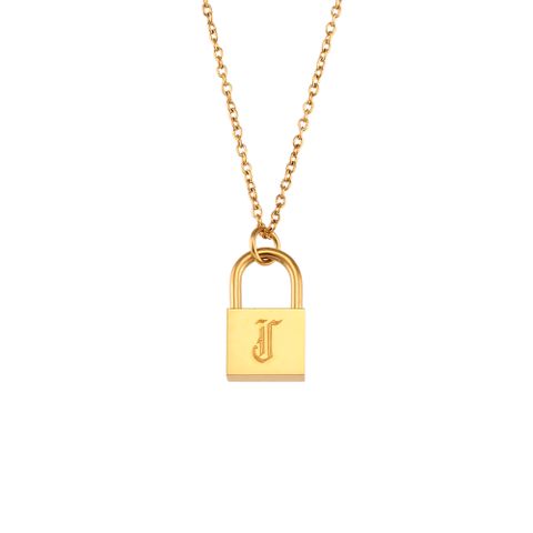 Fashion Letter Stainless Steel Plating Gold Plated Necklace