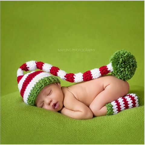 Children Unisex Basic Stripe Pleated Baby Hat