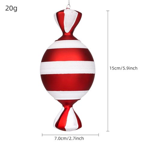 Christmas Luxurious Stripe Spiral Stripe Pvc Party Hanging Ornaments 1 Piece