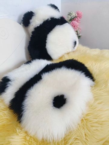 Lindo Panda Lana Alfombra Para Suelo