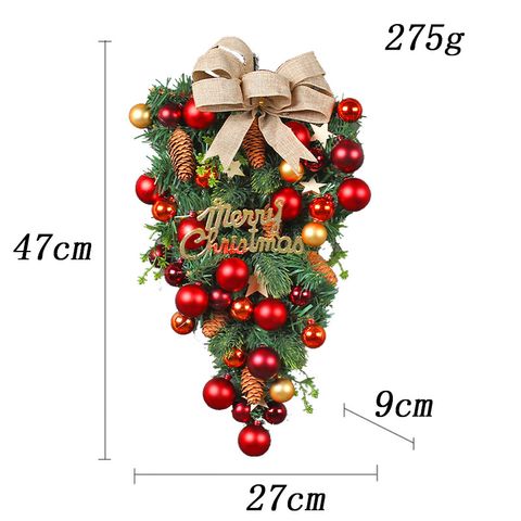 Christmas Fashion Letter Bow Knot Plastic Iron Party Hanging Ornaments