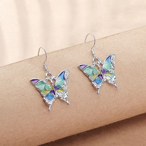 Fashion Butterfly Alloy Women's Drop Earrings 1 Pair