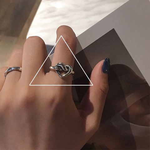 Fashion Geometric Copper Plating White Gold Plated Silver Plated Women's Open Ring