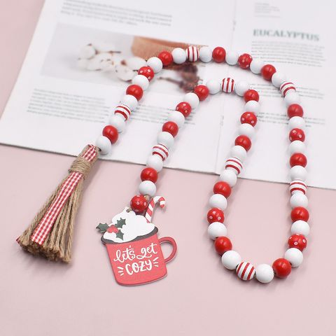 Christmas Fashion Cup Wood Party Hanging Ornaments