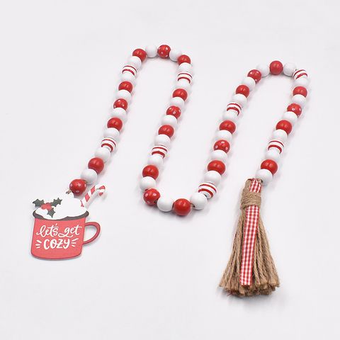 Christmas Fashion Cup Wood Party Hanging Ornaments