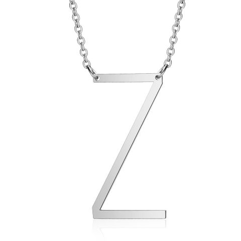 Stainless Steel Fashion Polishing Letter Necklace