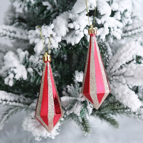 Christmas Fashion Santa Claus Candy Plastic Party Hanging Ornaments 2 Piece Set